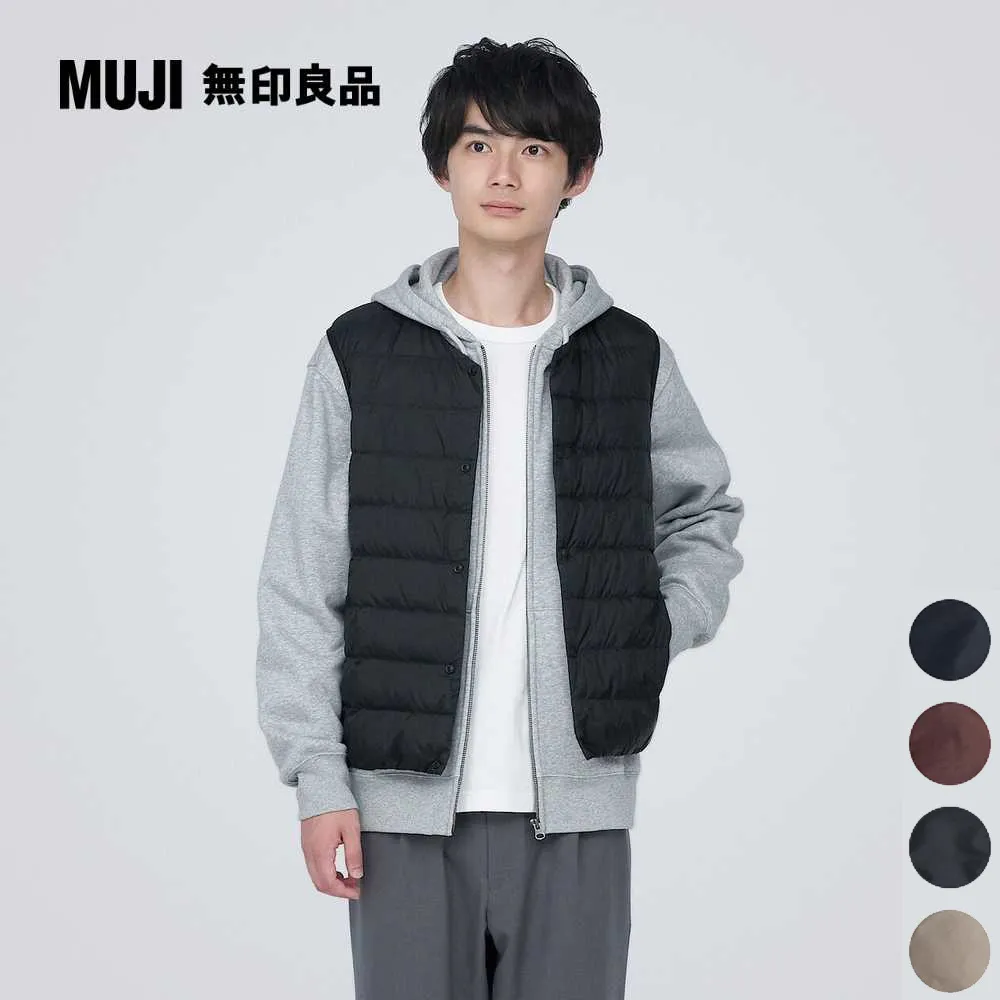 【MUJI 無印良品】男輕量羽絨抗靜電內裏立領背心(共4色) 歷史價格詳細信息