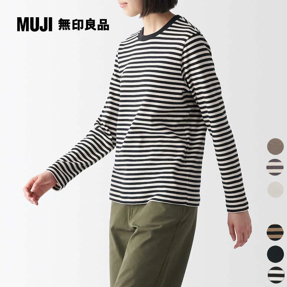 【MUJI 無印良品】女有機棉柔滑圓領短袖T恤(共6色) 歷史價格詳細信息