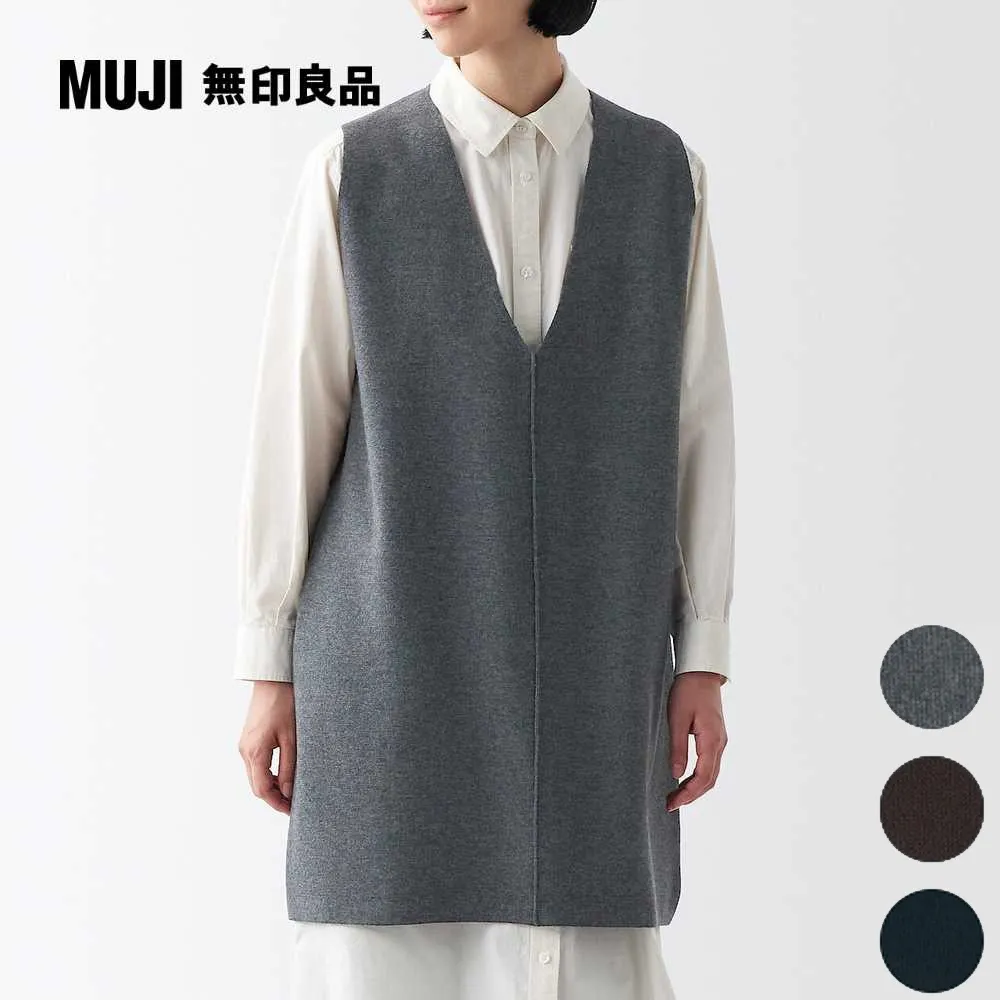 女米蘭諾螺紋可水洗圓領針織衫【MUJI 無印良品】 歷史價格詳細信息