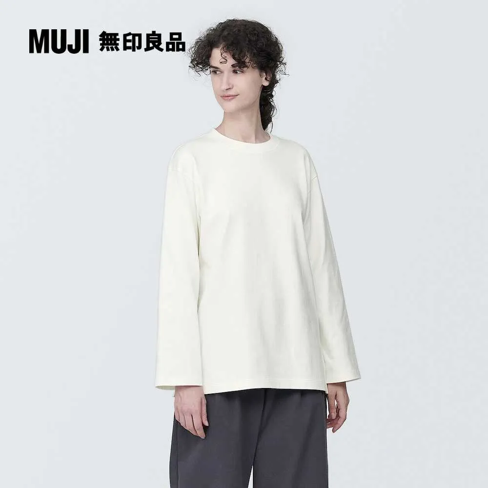 【MUJI 無印良品】女有機棉粗織天竺船領長袖T恤(共8色) 歷史價格詳細信息