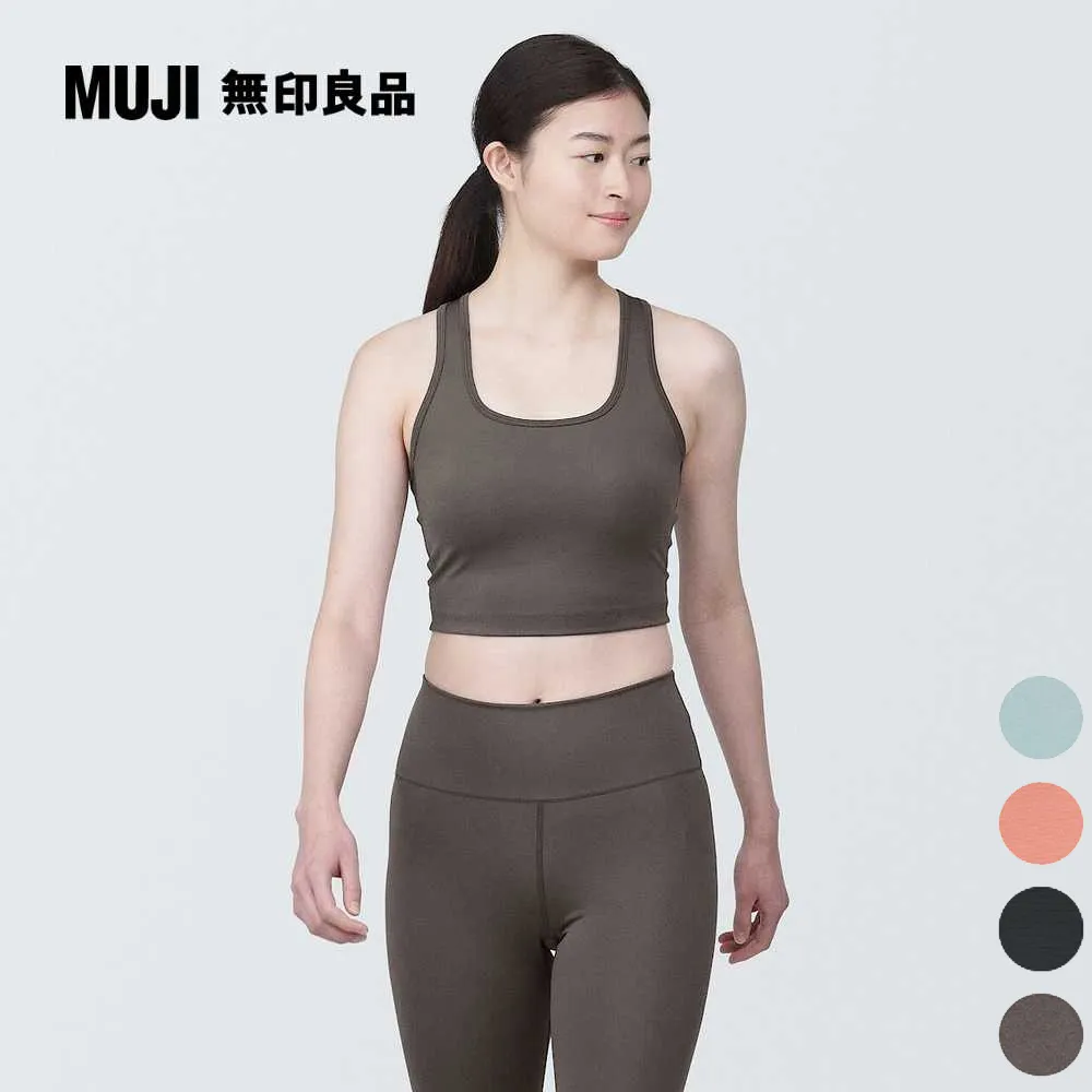 【MUJI 無印良品】女速乾聚酯纖維背心式胸罩(共4色) 歷史價格詳細信息