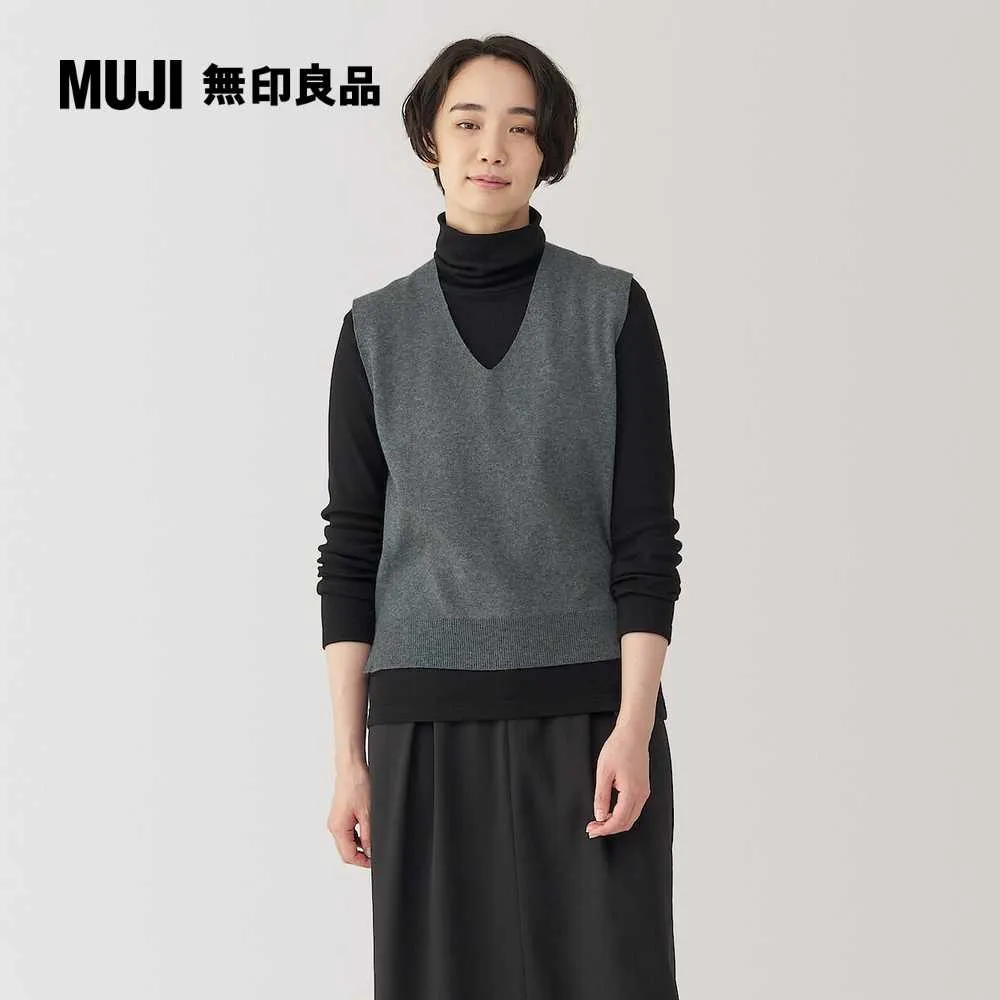 女米蘭諾螺紋可水洗圓領針織衫【MUJI 無印良品】 歷史價格詳細信息