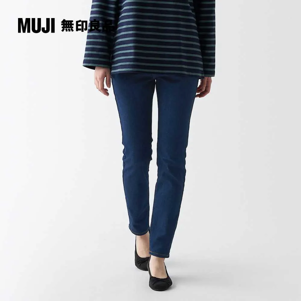 女有機棉混超彈力丹寧窄版褲【MUJI 無印良品】 歷史價格詳細信息