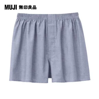 【MUJI 無印良品】男有機棉牛津布前開平口褲(深藍格紋) 歷史價格詳細信息