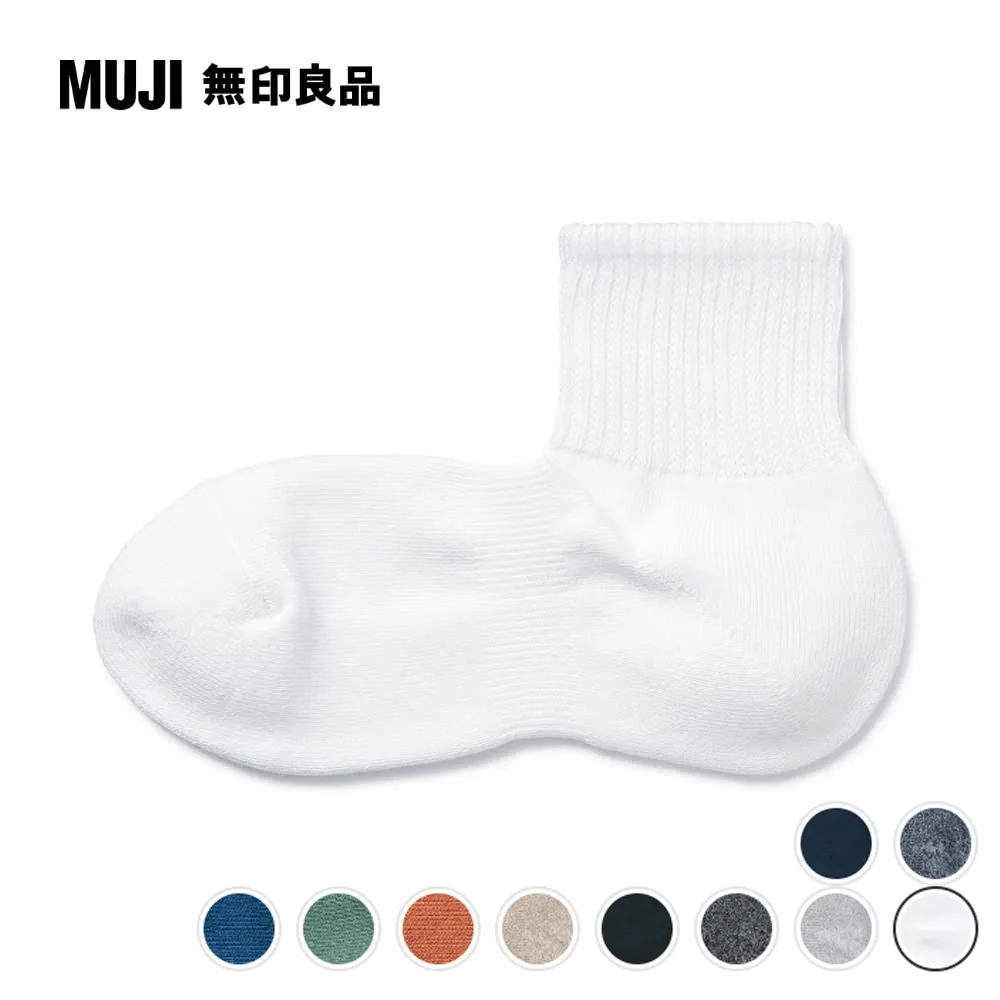 【MUJI 無印良品】男棉混足底圈絨厚織淺口直角襪(共5色) 歷史價格詳細信息