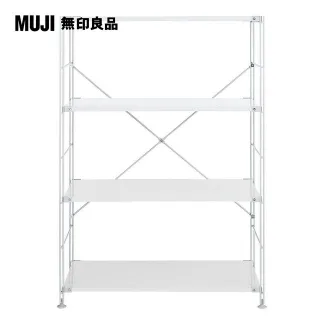 【MUJI 無印良品】SUS鋼製層架組/亮面淺灰/大(大型家具配送) 歷史價格詳細信息
