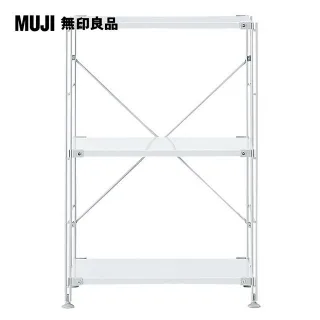 【MUJI 無印良品】SUS鋼製層架組/亮面淺灰/大(大型家具配送) 歷史價格詳細信息