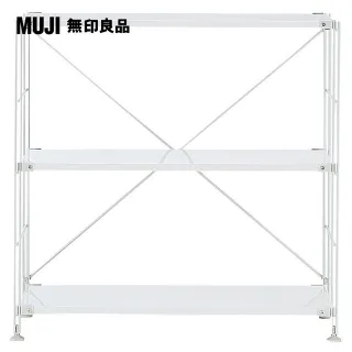 【MUJI 無印良品】SUS鋼製層架組/亮面淺灰/大(大型家具配送) 歷史價格詳細信息