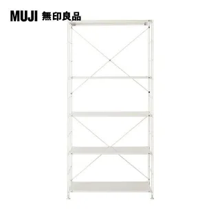 【MUJI 無印良品】SUS鋼製層架組/亮面淺灰/大(大型家具配送) 歷史價格詳細信息