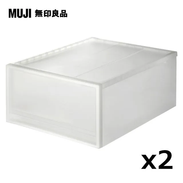 【MUJI 無印良品】PP櫥箱4件組(深/2入+大/2入) 歷史價格詳細信息