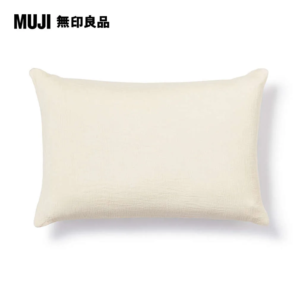 萊賽爾混二重紗織枕套/43柔白 43*63cm用【MUJI 無印良品】 歷史價格詳細信息