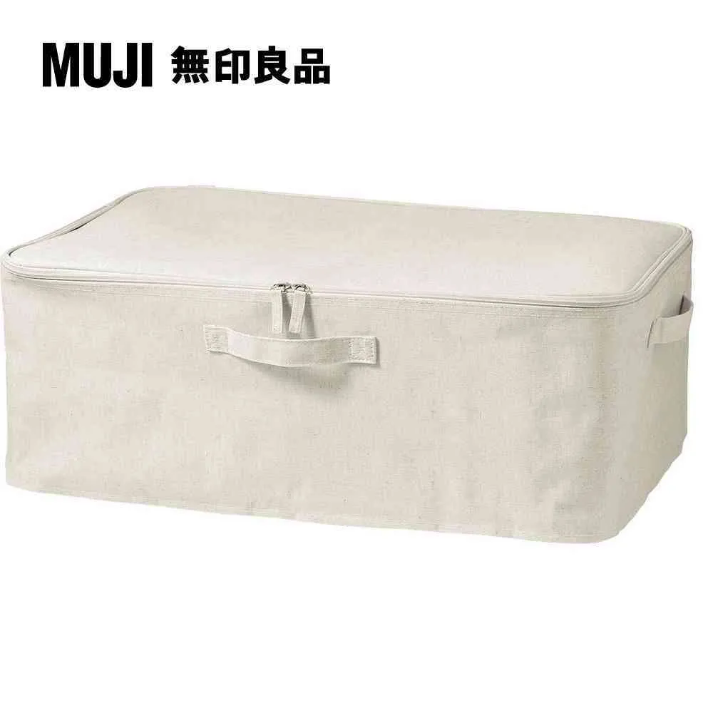 聚酯纖維附鏡化妝箱/粉米.約11×13.5×7.5cm【MUJI 無印良品】 歷史價格詳細信息