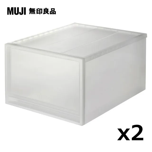 【MUJI 無印良品】PP櫥箱4件組(深/2入+大/2入) 歷史價格詳細信息