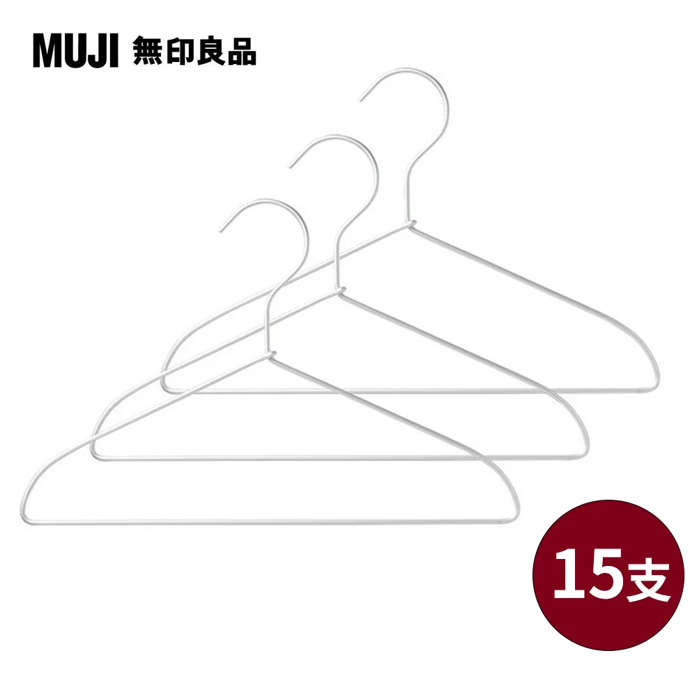 【MUJI 無印良品】鋁製洗滌用衣架/肩帶型/約寬42cm(3支x2組,共6支) 歷史價格詳細信息