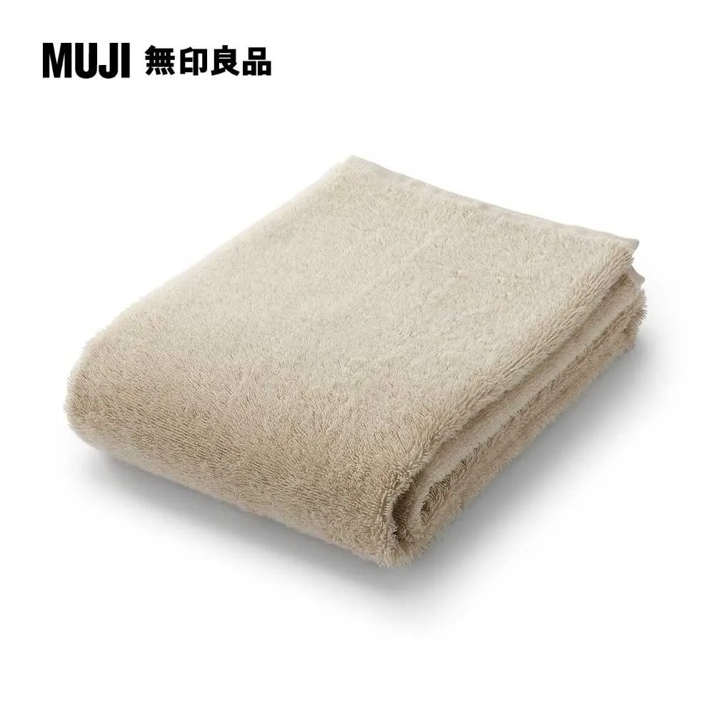 【MUJI 無印良品】棉圈絨可剪裁小浴巾/中厚型/可吊掛/米色 歷史價格詳細信息