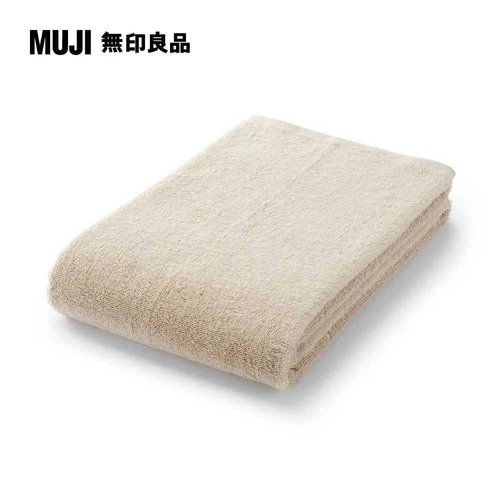 【MUJI 無印良品】棉圈絨可剪裁小浴巾/中厚型/可吊掛/米色 歷史價格詳細信息