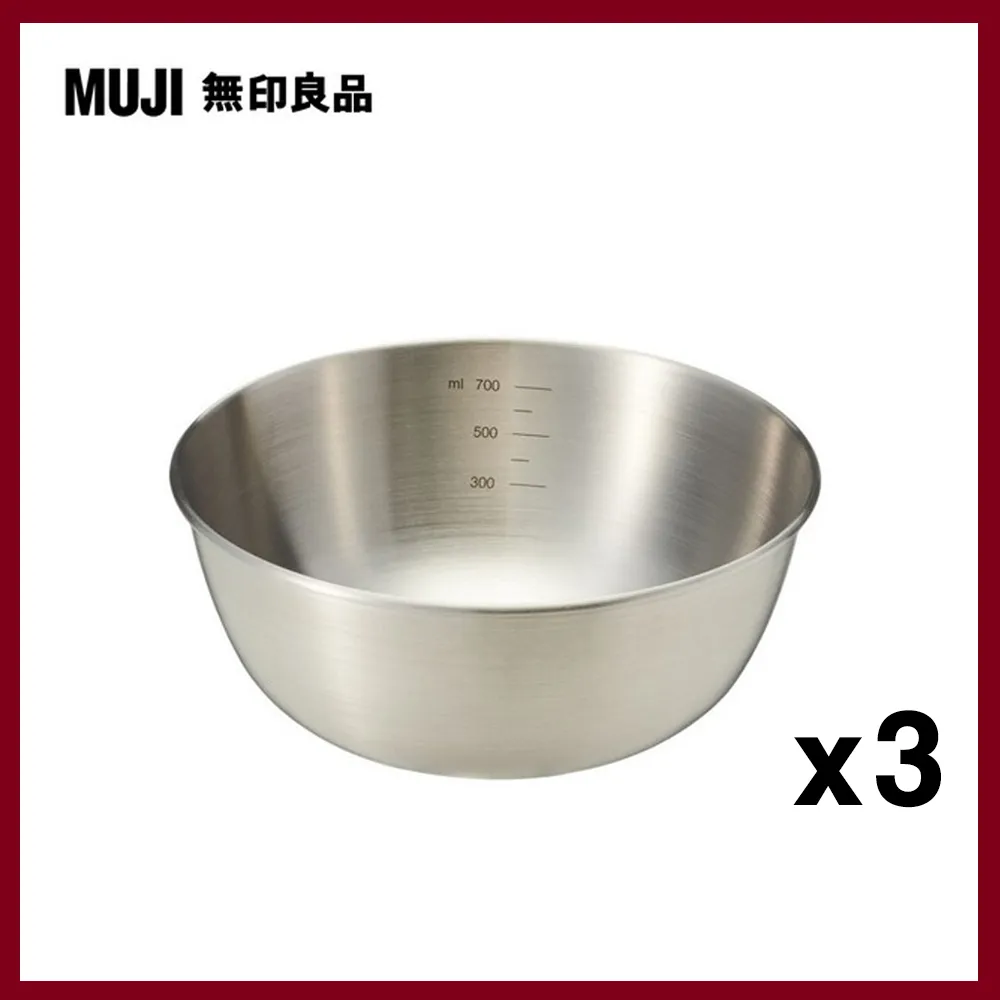 【MUJI 無印良品】不鏽鋼碗M/(19cm)+不鏽鋼網篩_附把手(19.5cm×34cm) 歷史價格詳細信息