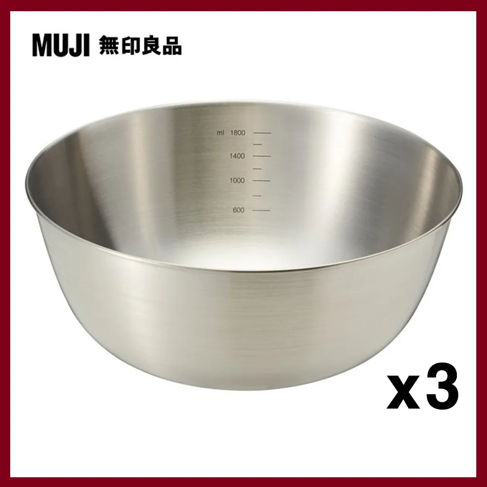 【MUJI 無印良品】不鏽鋼碗M/(19cm)+不鏽鋼網篩_附把手(19.5cm×34cm) 歷史價格詳細信息