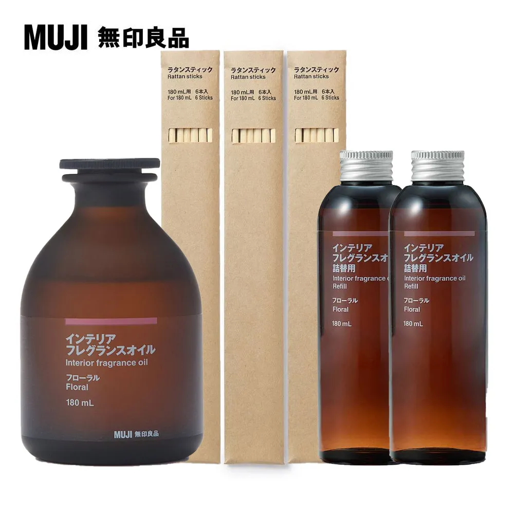 空間芬香油用藤枝/180ml用.6入【MUJI 無印良品】 歷史價格詳細信息