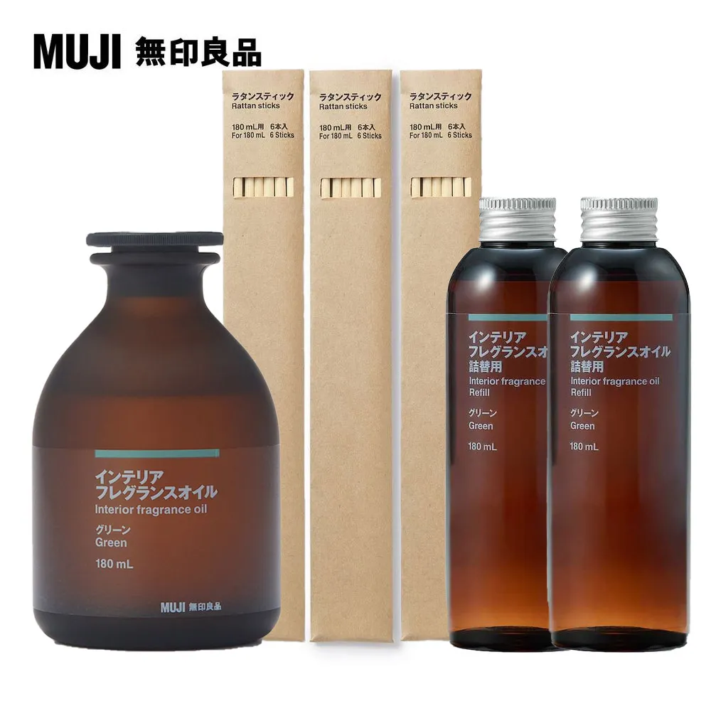空間芬香油用藤枝/180ml用.6入【MUJI 無印良品】 歷史價格詳細信息