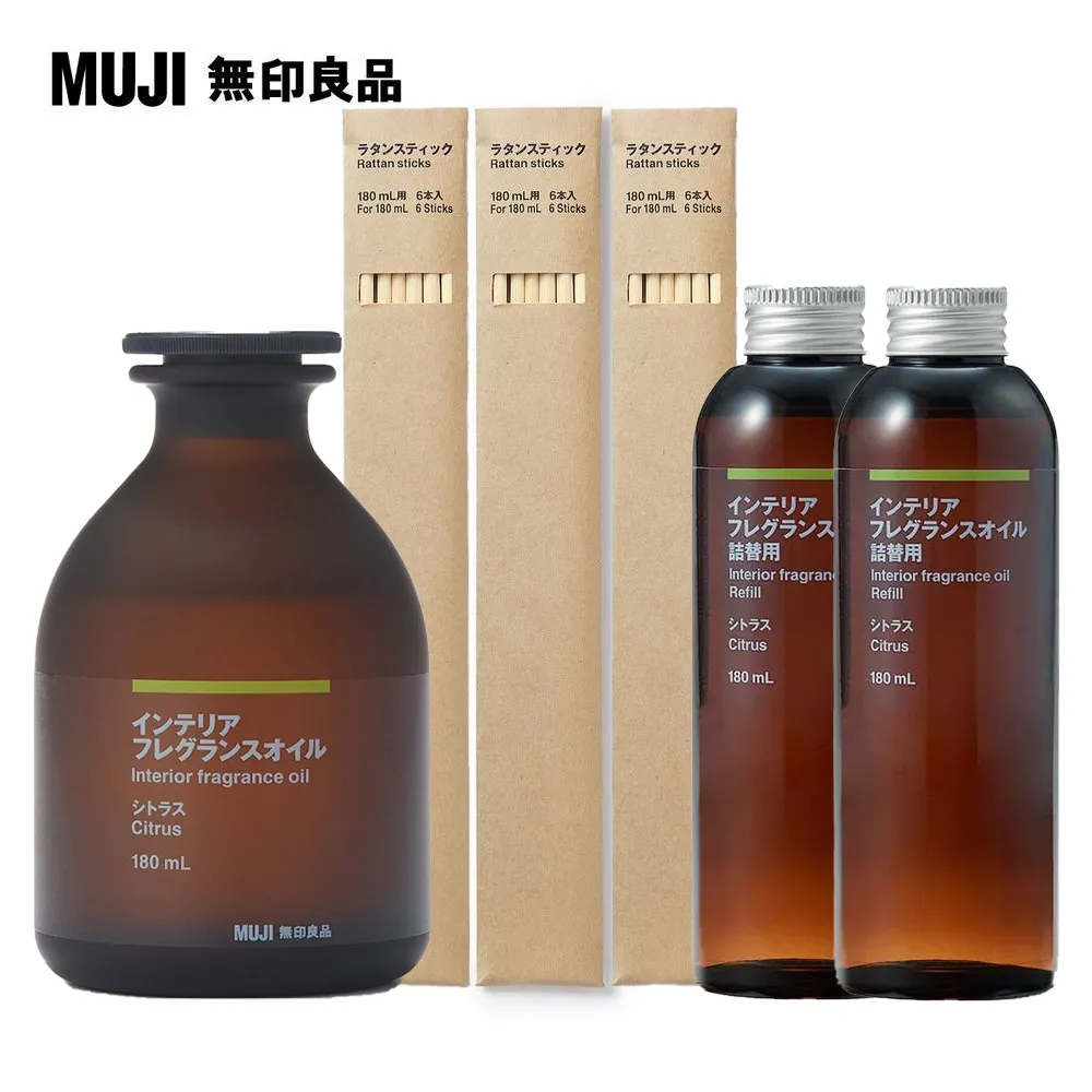 空間芬香油用藤枝/180ml用.6入【MUJI 無印良品】 歷史價格詳細信息