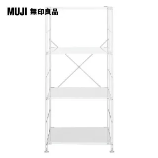【MUJI 無印良品】SUS鋼製層架組/亮面淺灰/大(大型家具配送) 歷史價格詳細信息