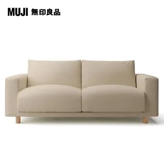 【MUJI 無印良品】棉麻網織羽毛獨立筒沙發套/米色/3人/躺椅型/右(大型家具配送) 歷史價格詳細信息