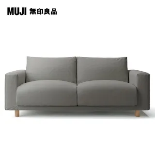 【MUJI 無印良品】棉麻網織羽毛獨立筒沙發套/米色/3人/躺椅型/右(大型家具配送) 歷史價格詳細信息
