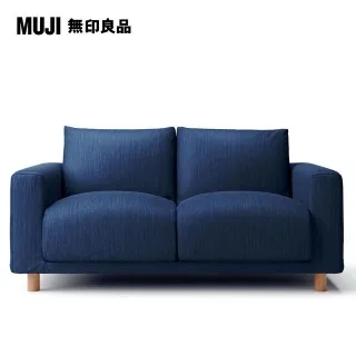 【MUJI 無印良品】棉丹寧羽毛獨立筒沙發凳套/深藍(大型家具配送) 歷史價格詳細信息