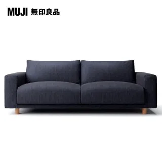 【MUJI 無印良品】棉丹寧羽毛獨立筒沙發凳套/深藍(大型家具配送) 歷史價格詳細信息