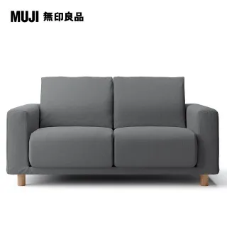 【MUJI 無印良品】水洗棉帆布聚氨酯獨立筒沙發凳套/灰色(大型家具配送) 歷史價格詳細信息