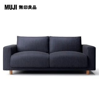 【MUJI 無印良品】棉丹寧羽毛獨立筒沙發凳套/深藍(大型家具配送) 歷史價格詳細信息