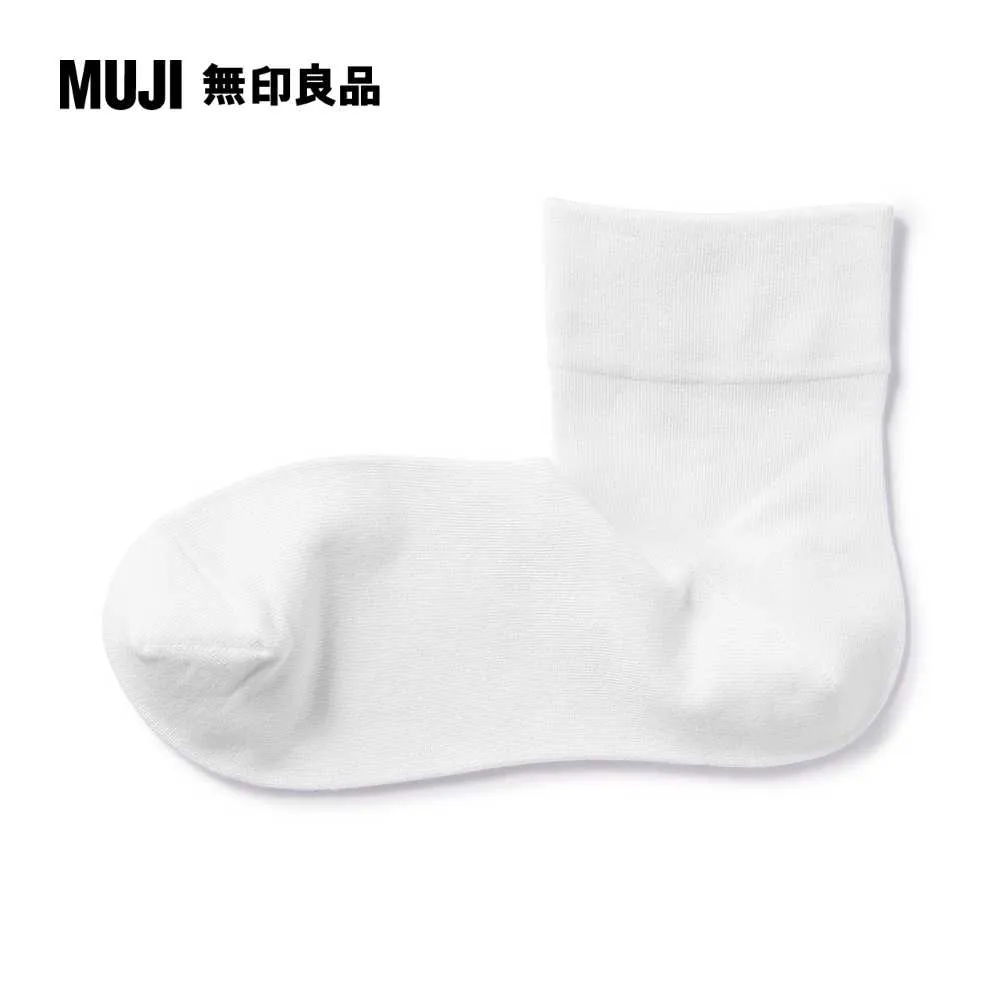 女莫代爾混足口柔軟舒適輕薄直角短襪【MUJI 無印良品】 歷史價格詳細信息