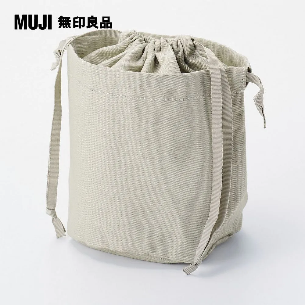 【MUJI 無印良品】牛津布便當束口袋/圓底/米色 歷史價格詳細信息