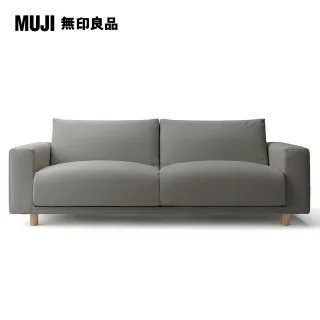 【MUJI 無印良品】棉麻網織羽毛獨立筒沙發套/米色/3人/躺椅型/右(大型家具配送) 歷史價格詳細信息