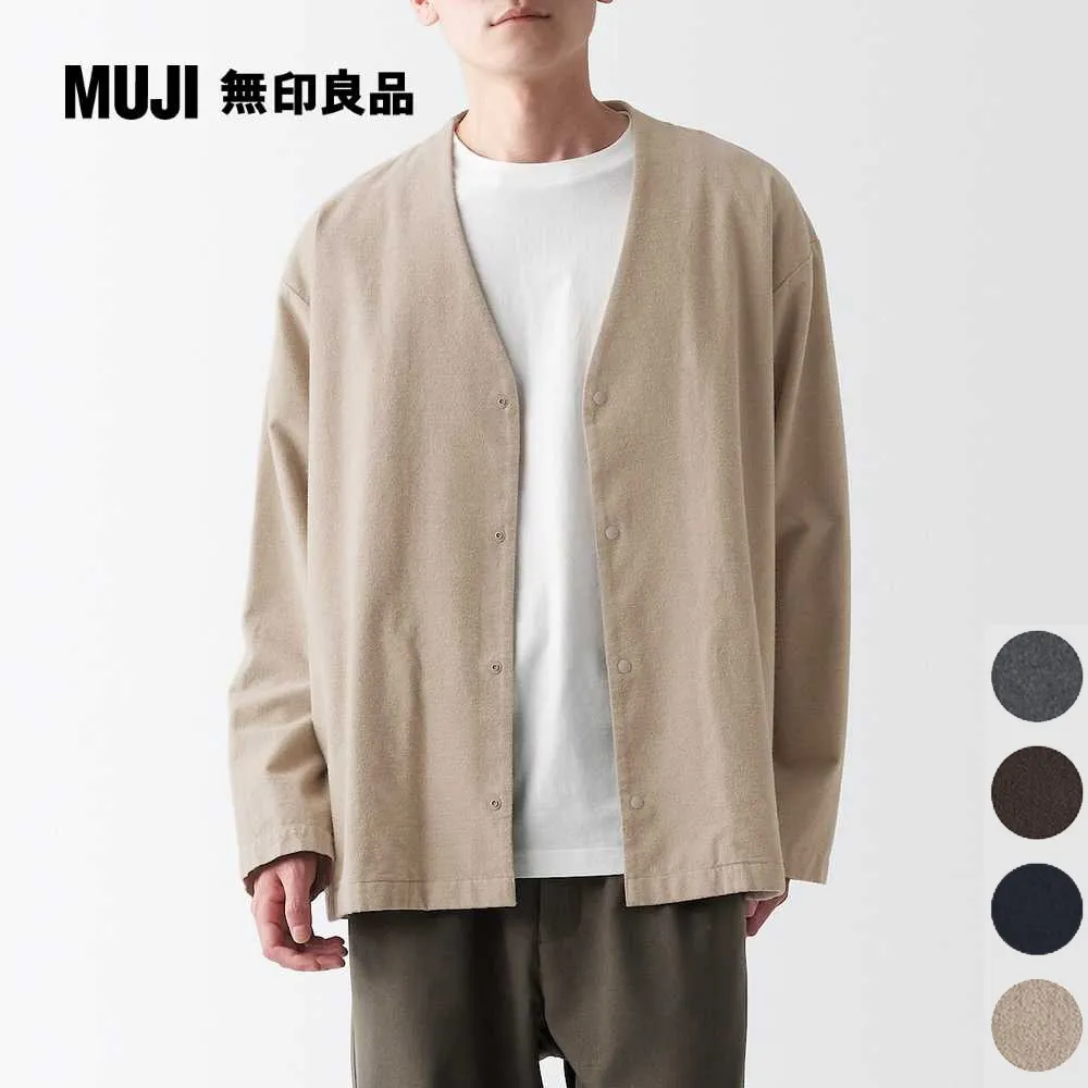男雙面起毛法蘭絨長袖襯衫【MUJI 無印良品】 歷史價格詳細信息