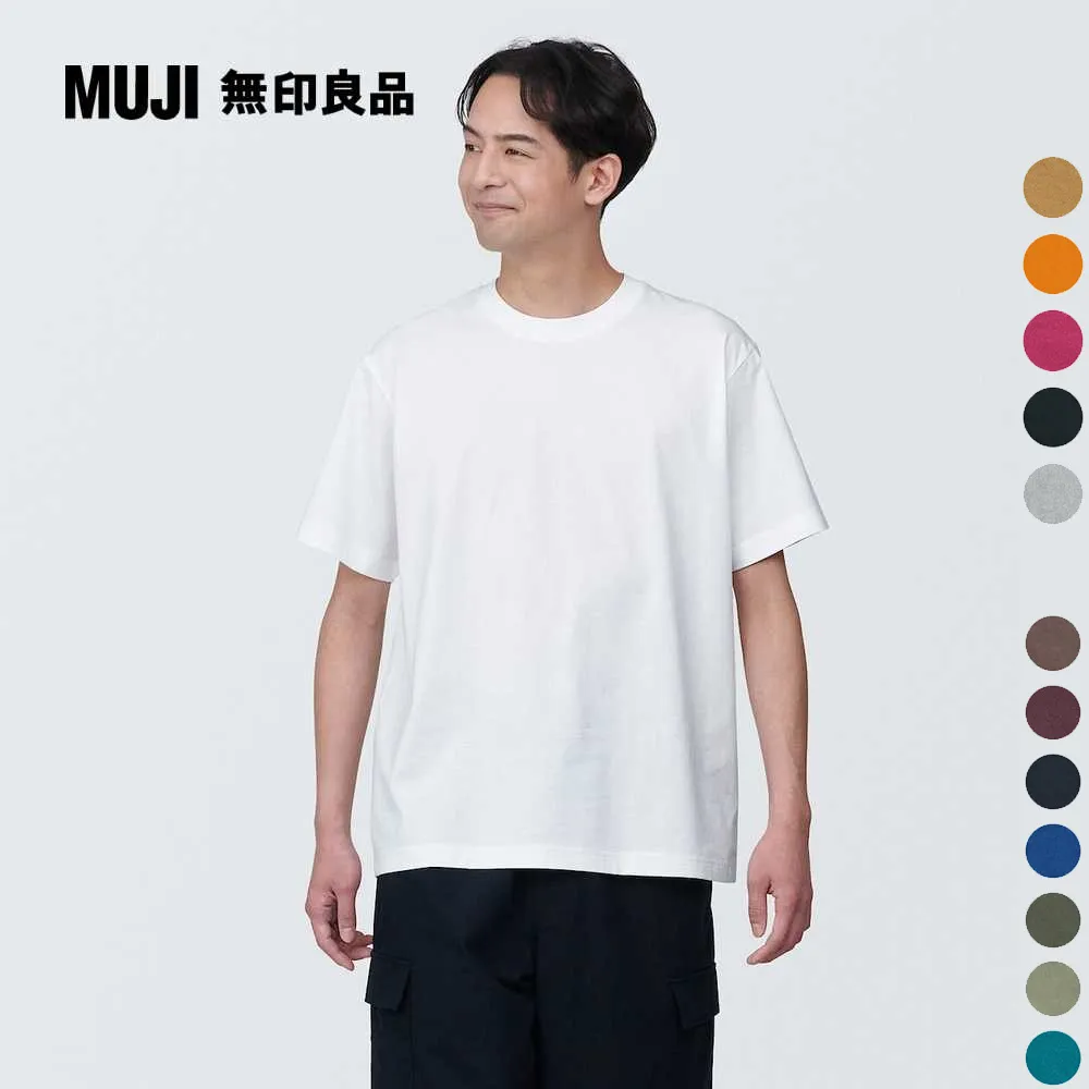 男棉混天竺圓領短袖T恤【MUJI 無印良品】 歷史價格詳細信息