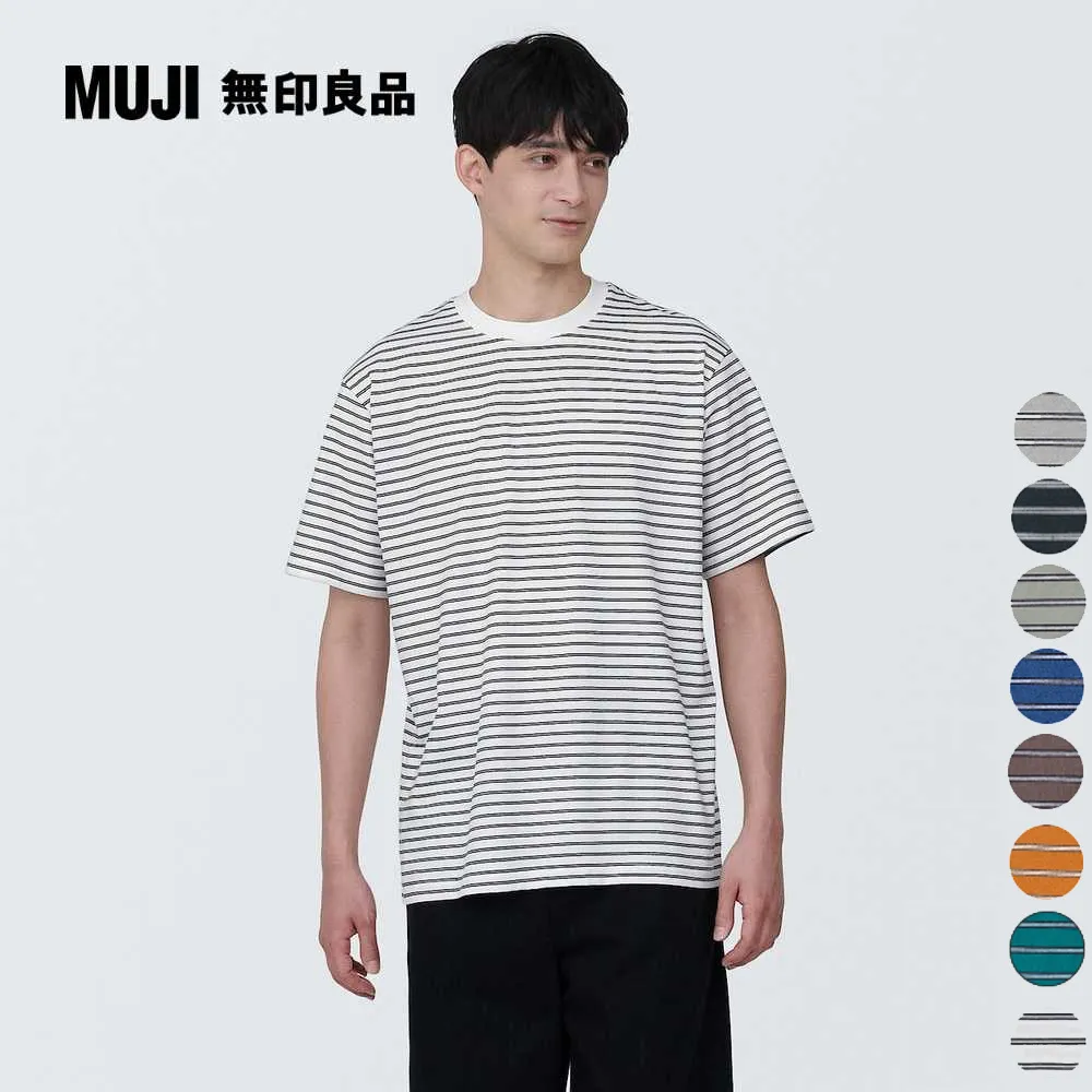 男棉混天竺圓領短袖T恤【MUJI 無印良品】 歷史價格詳細信息