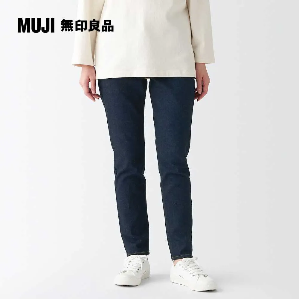 女有機棉混彈性丹寧合身褲【MUJI 無印良品】 歷史價格詳細信息