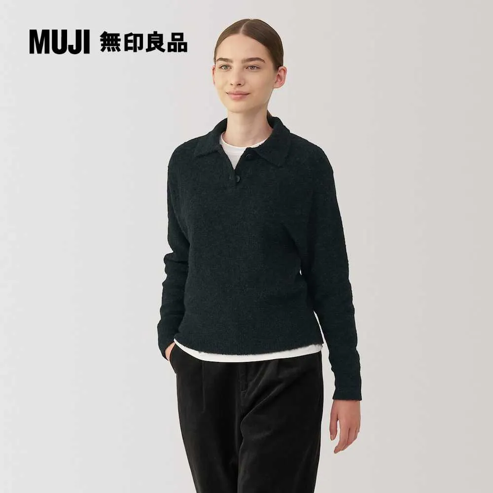 polo衫羊羔毛絨半高領加絨加厚衛衣女刺繡寬松大碼保暖上衣外套-餘登米女裝 歷史價格詳細信息