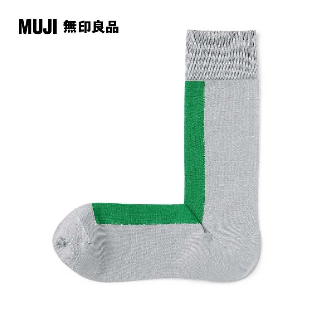 男光澤感棉線編織厚織直角襪【MUJI 無印良品】 歷史價格詳細信息