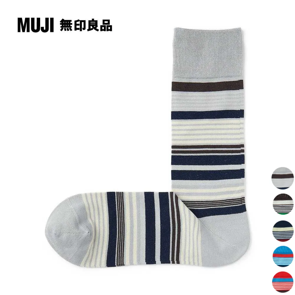 男光澤感棉線編織厚織直角襪【MUJI 無印良品】 歷史價格詳細信息