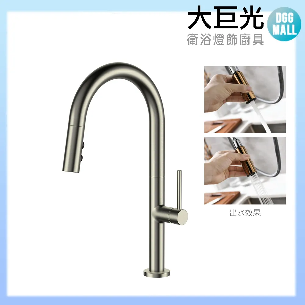 【大巨光】廚房伸縮龍頭 拉絲(112211-NB) 歷史價格詳細信息