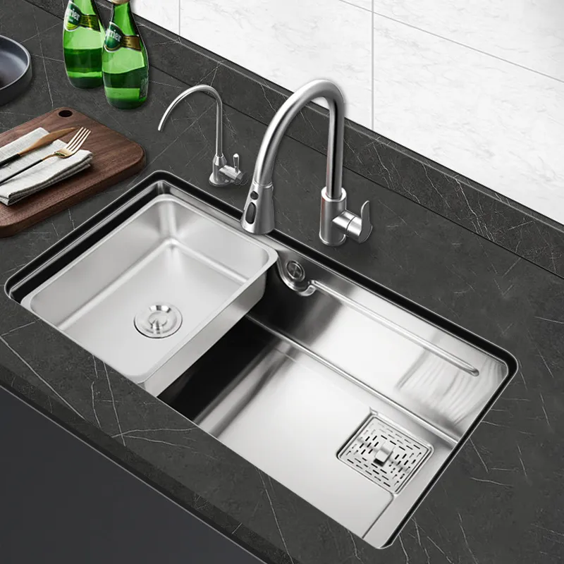 【集集客】不銹鋼水槽 加厚洗碗池 洗手盆（120x50x85cm） 歷史價格詳細信息