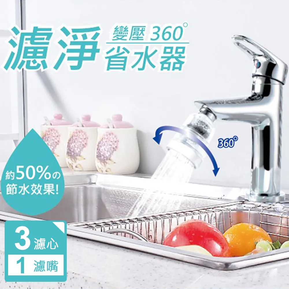 廚房水龍頭三段式省水器【加長型軟管】廚房增壓節省水源360度旋轉向 三段出水流調整 by 我型我色 歷史價格詳細信息