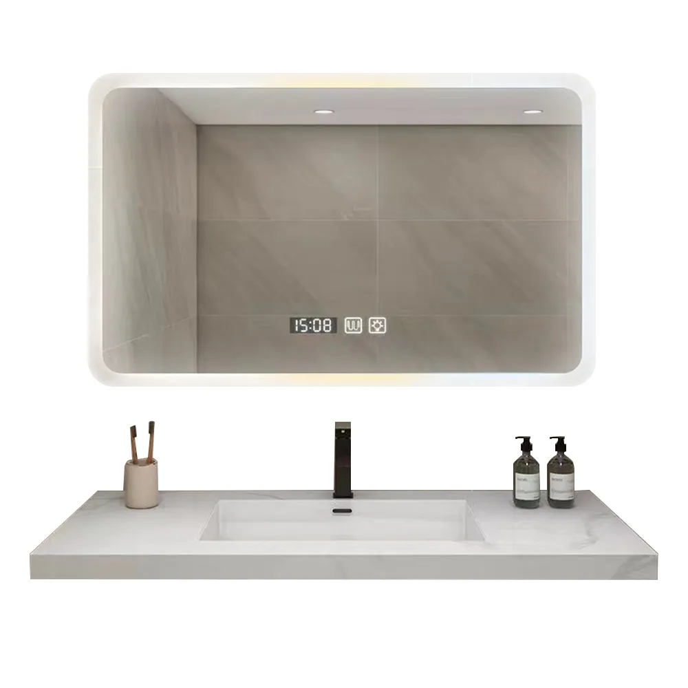 【集集客】智能圓鏡40cm 浴室鏡子 衛生間led帶燈 觸摸屏藍芽感應防霧鏡子 歷史價格詳細信息