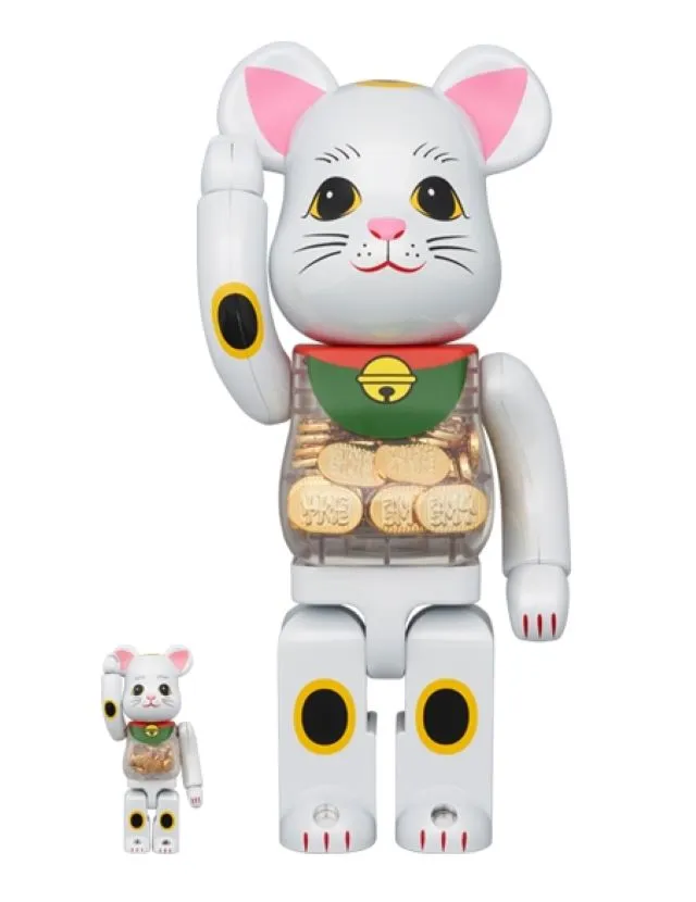 BE@RBRICK 招財猫 金福 100％ & 400％ 歷史價格詳細信息