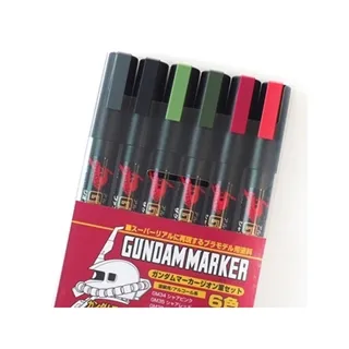 日本MR.HOBBY鋼彈專用進階6色金屬彩色筆套組GMS-125 歷史價格詳細信息