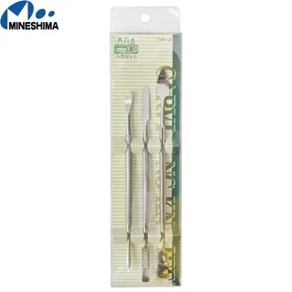 日本MINESHIMA雙頭刮鏟刀刮刀三件組TM-3調色刀補土刀調色匙 適刻線雕線塑形塗刮 歷史價格詳細信息