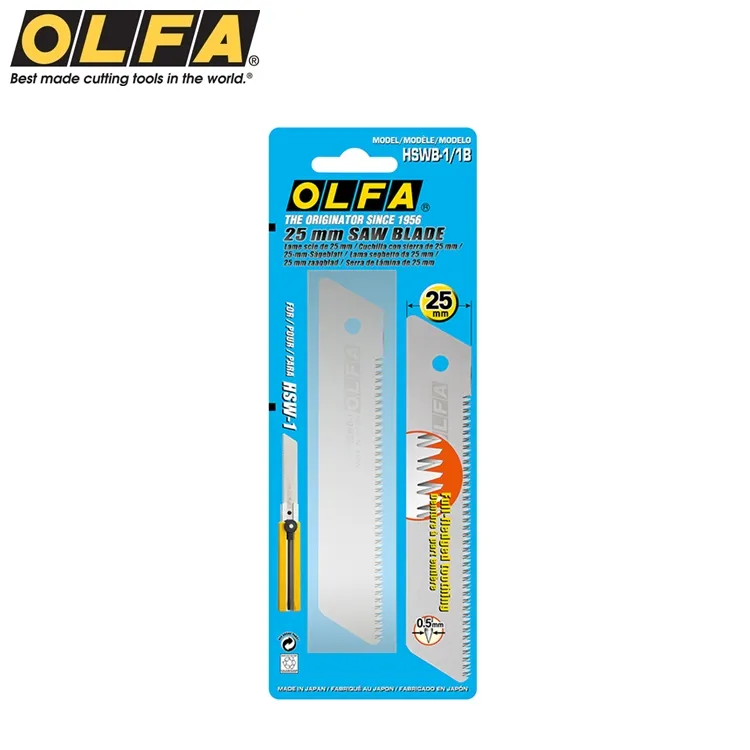 日本OLFA鋸板刀片HSWB-1/1B美工刀鋸替刃25mm刀片XH-1刀片特大型美工刀片25mm 歷史價格詳細信息